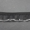 Elastic lace 17mm BLACK WITH SILVER no. 269