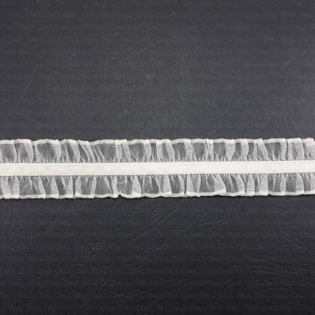 Elastic lace 20mm/1 or 25m white, black and ecru no. 299