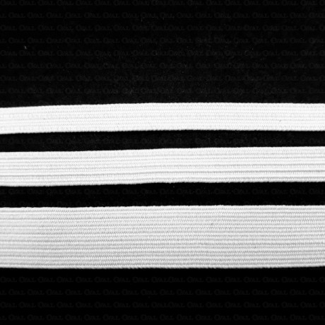 Guma płaska biała i czarna różne szerokości nr 2175