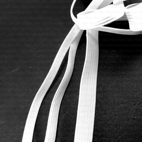 Guma płaska biała i czarna różne szerokości nr 2175