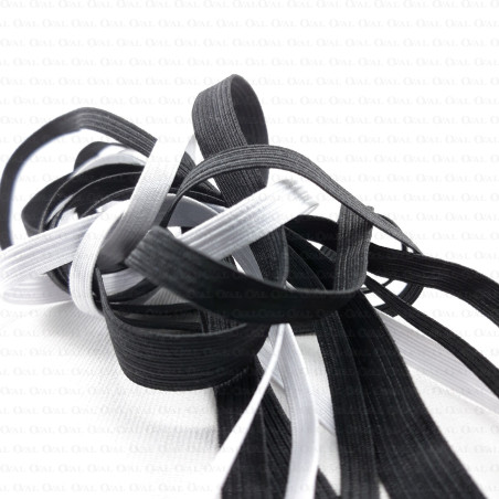 Guma płaska biała i czarna różne szerokości nr 2175