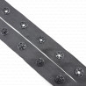 White and black snap fasteners on tape, 1 m, no. 2176