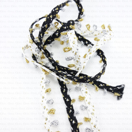 Decorative ribbon 9mm 1 linear metre no. 1259