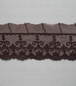 Embroidery on tulle 56mm 1 linear metre no: 343