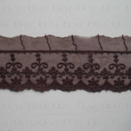 Embroidery on tulle 56mm 1 linear metre no: 343