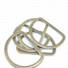 Flat metal half-ring 40mm no. 2189