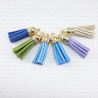 Eco-suede tassels SET of 2 pcs, no. 2206