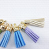 Eco-suede tassels SET of 2 pcs, no. 2206