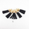 Eco-suede tassels SET of 2 pcs, no. 2206