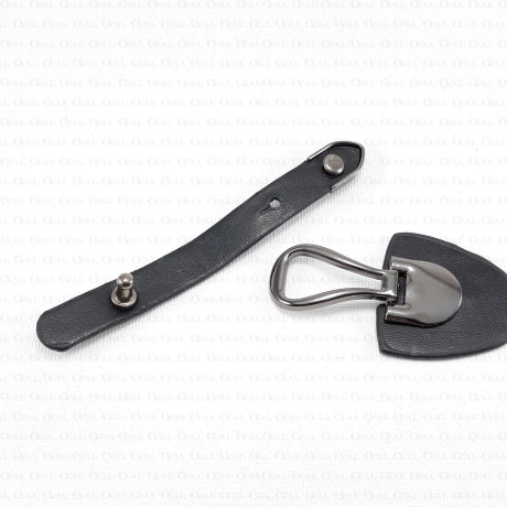 Fastening with 100mm leather piece no. 787