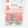 Nickel hooks and eyes, various sizes