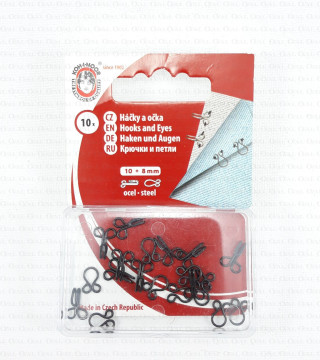 Black hooks, various sizes