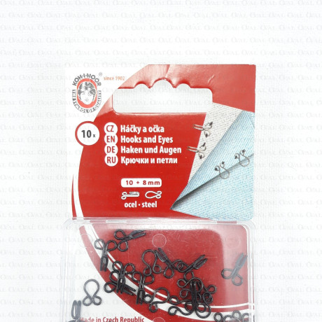 Black hooks, various sizes