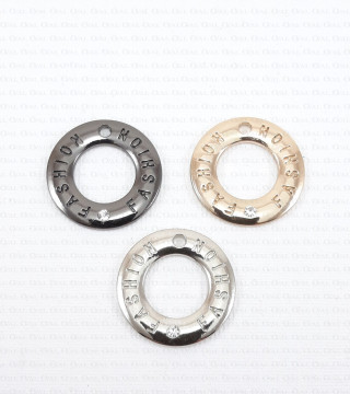 Decorative pendant, ring with rhinestone no. 1766