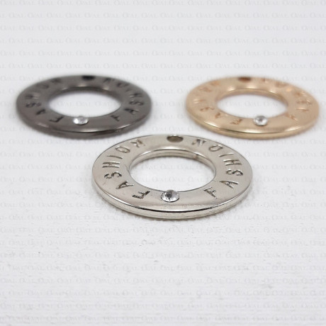 Przywieszka ozdobna kółko z dżetem nr 1766