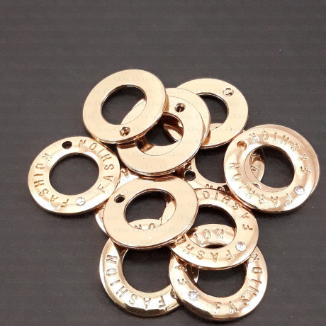 Decorative pendant, ring with rhinestone no. 1766