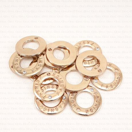 Przywieszka ozdobna kółko z dżetem nr 1766