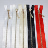 16 cm metal zips on satin tape 1835