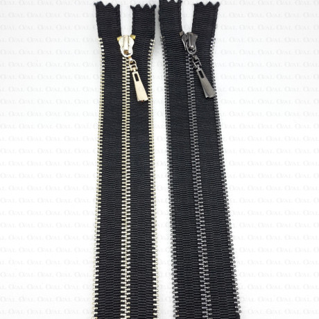 16 cm non-separating metal zips 2132