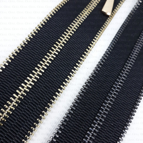 16 cm non-separating metal zips 2132