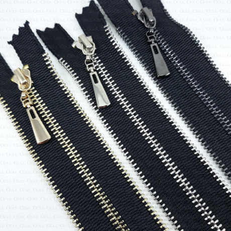 16 cm non-separating metal zips 2132