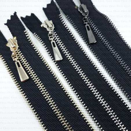 16 cm non-separating metal zips 2132