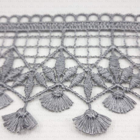 Guipure lace white, black, grey 70mm no. 2258
