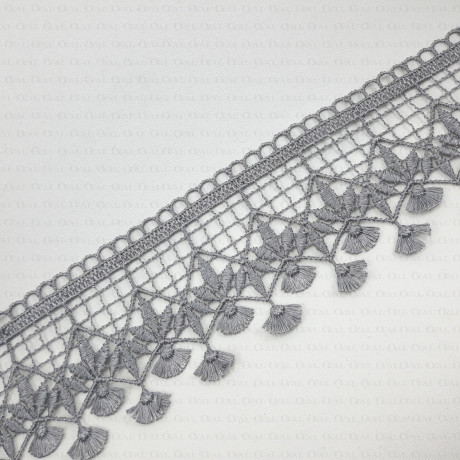 Guipure lace white, black, grey 70mm no. 2258