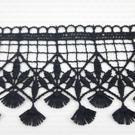 Guipure lace white, black, grey 70mm no. 2258