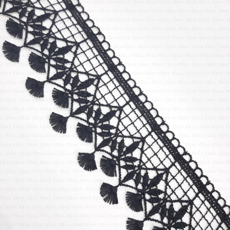 Guipure lace white, black, grey 70mm no. 2258