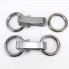 Metal clasp gold, dark nickel, silver 60mm, 1001