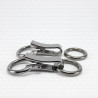 Metal clasp gold, dark nickel, silver 60mm, 1001