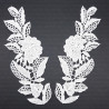 Guipure appliqués 165 mm white, black 2259