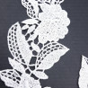 Guipure appliqués 165 mm white, black 2259
