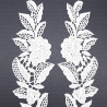 Guipure appliqués 165 mm white, black 2259