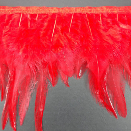 Feathers on tape 13cm /1y red 177
