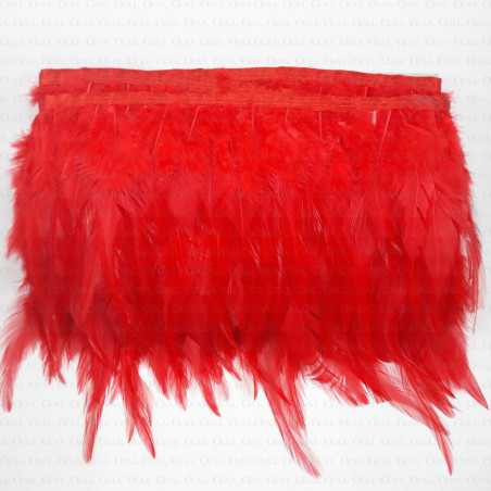 Feathers on tape 13cm /1y red 177