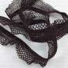 Elastic lace 17mm white, black, brown 298