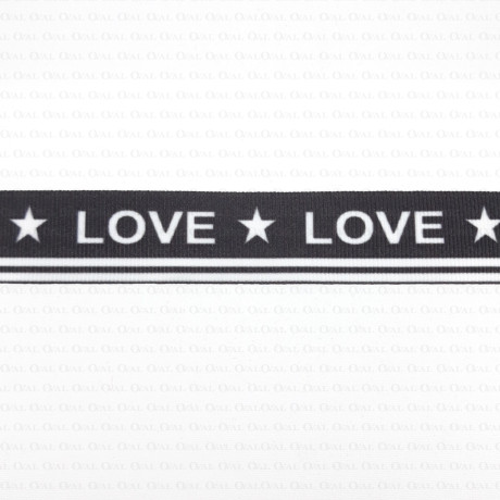 decorative ribbon with 'love' inscriptions
