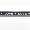 decorative ribbon with 'love' inscriptions
