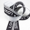 decorative ribbon with 'love' inscriptions