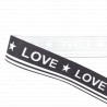 decorative ribbon with 'love' inscriptions