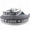 decorative ribbon with 'love' inscriptions