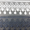 Guipure lace with fringes – white, ecru, navy blue 75mm 2270