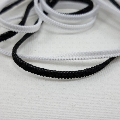 Guma biała i czarna  3mm /300mb 2277