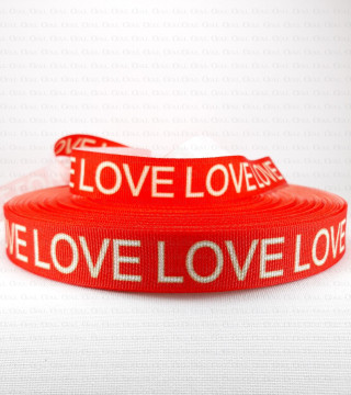 Decorative tape with inscriptions 20mm 2291