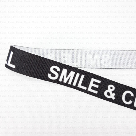 Taśma ozdobna z napisami 15mm 2292