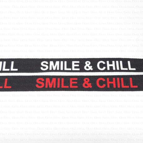 Decorative ribbon with inscriptions 15mm 2292 50m, 1m