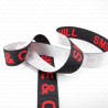 Decorative ribbon with inscriptions 15mm 2292 50m, 1m