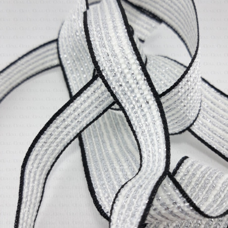 Decorative tape 15mm, 25mm gold and silver 2303